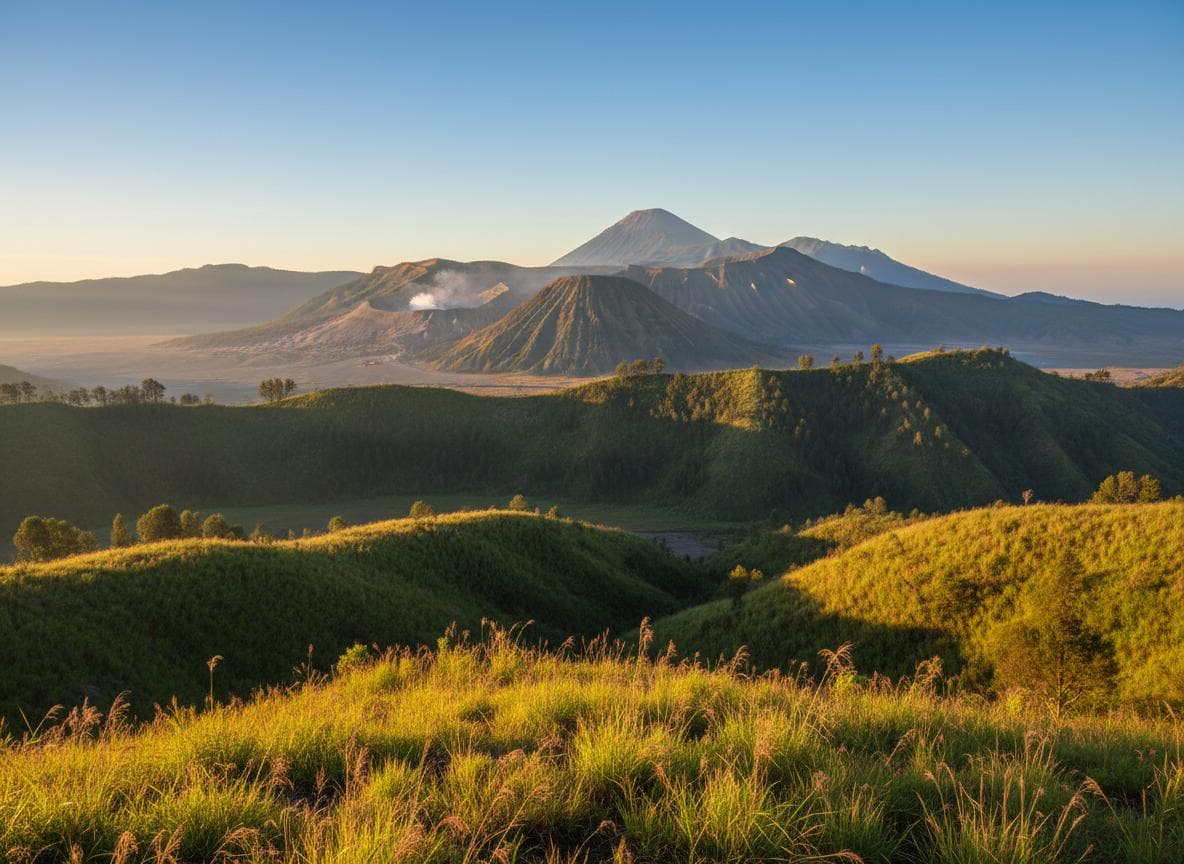 Foto jalur Gunung Bromo Savana